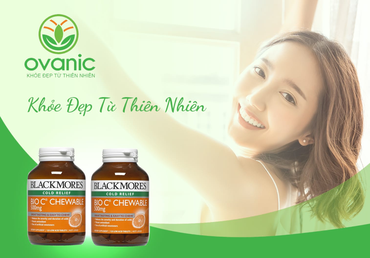 Uống Vitamin C Blackmores Bio C 500mg để được khỏe đẹp tự nhiên