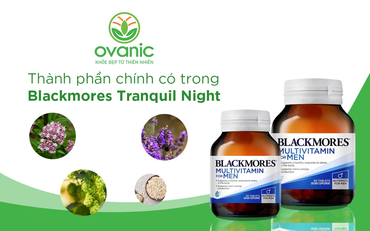 Thành phần của sản phẩm Blackmores Tranquil Night