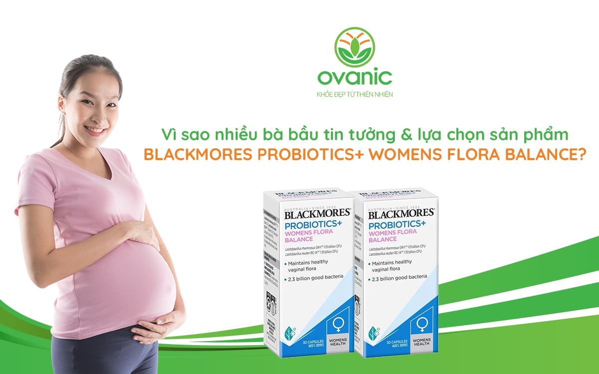 Công dụng của Blackmores Probiotics+ Womens Flora Balance