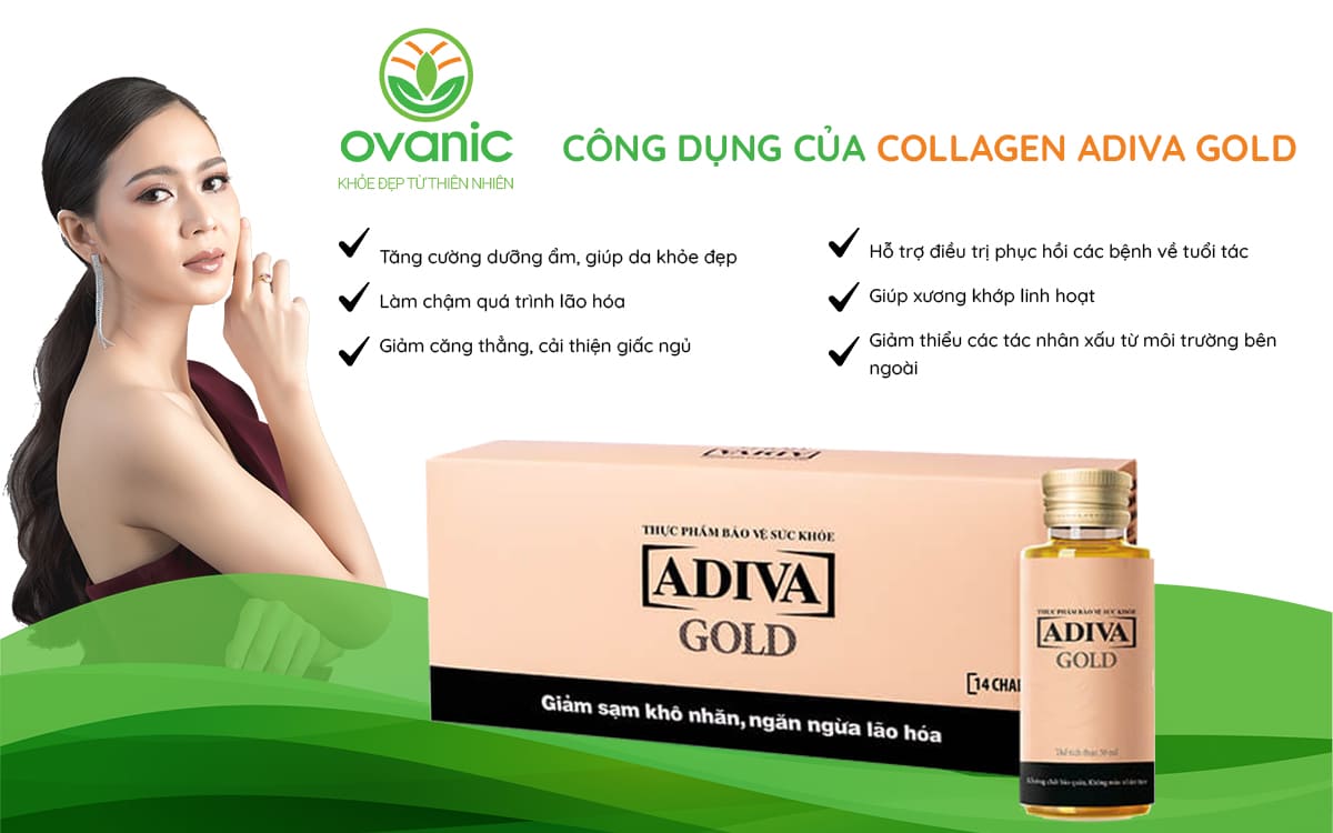 Công dụng của sản phẩm Collagen Adiva Gold