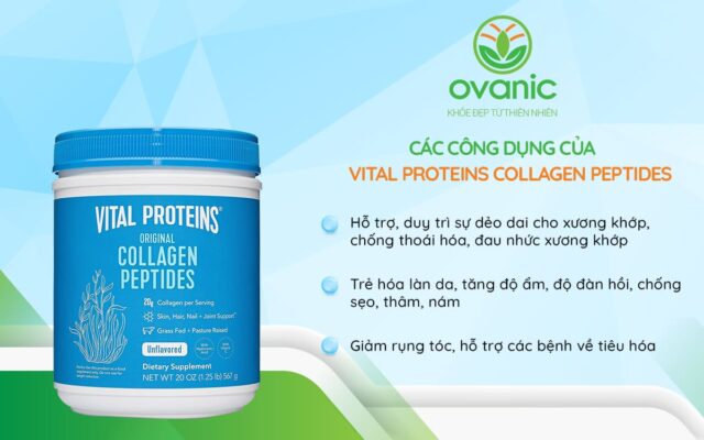 công dụng sản phẩm Vital Proteins Collagen Peptides