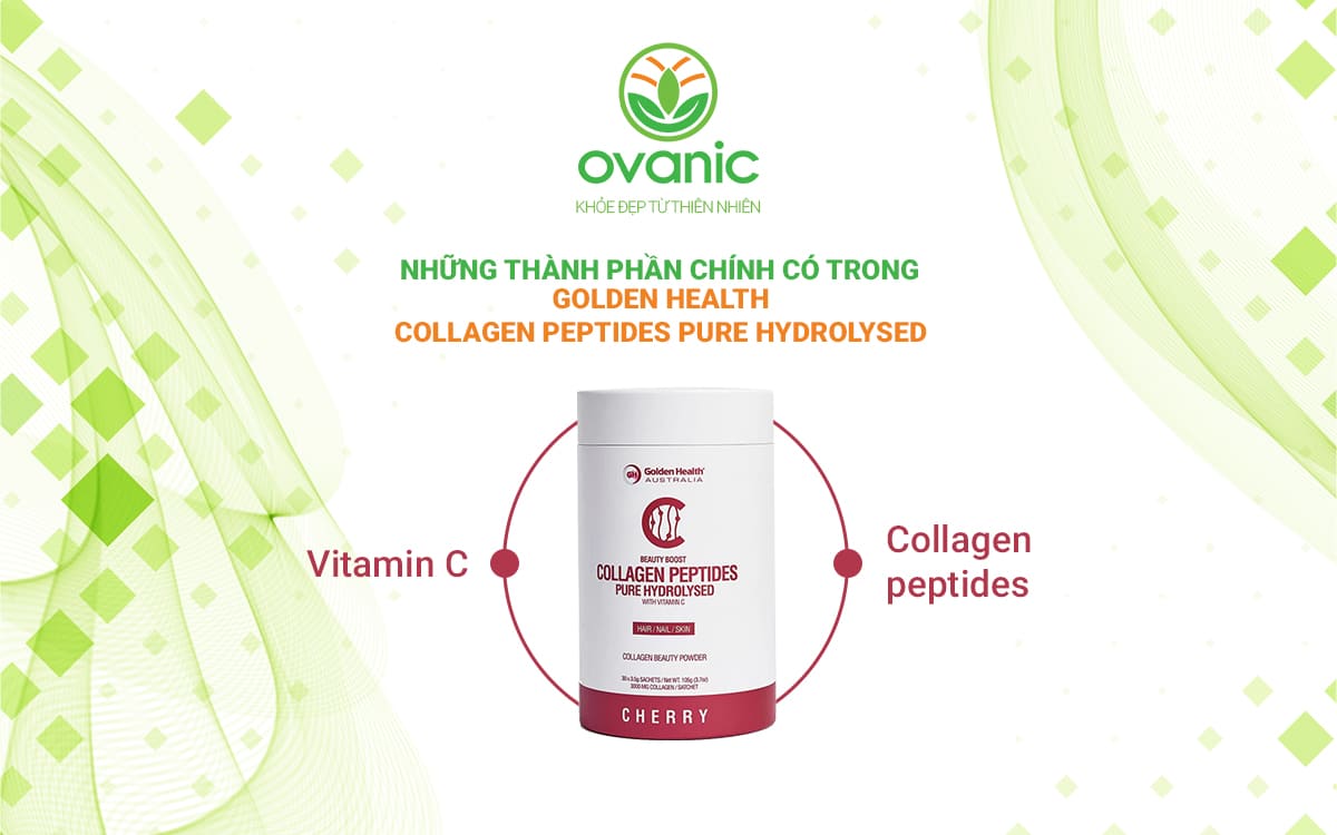 Thành phần tự nhiên của Golden Health Collagen Peptides Pure Hydrolysed