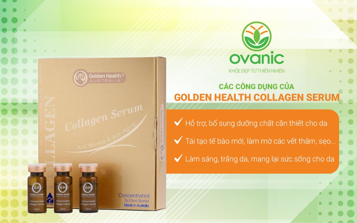 Công dụng của Golden Health Collagen Serum