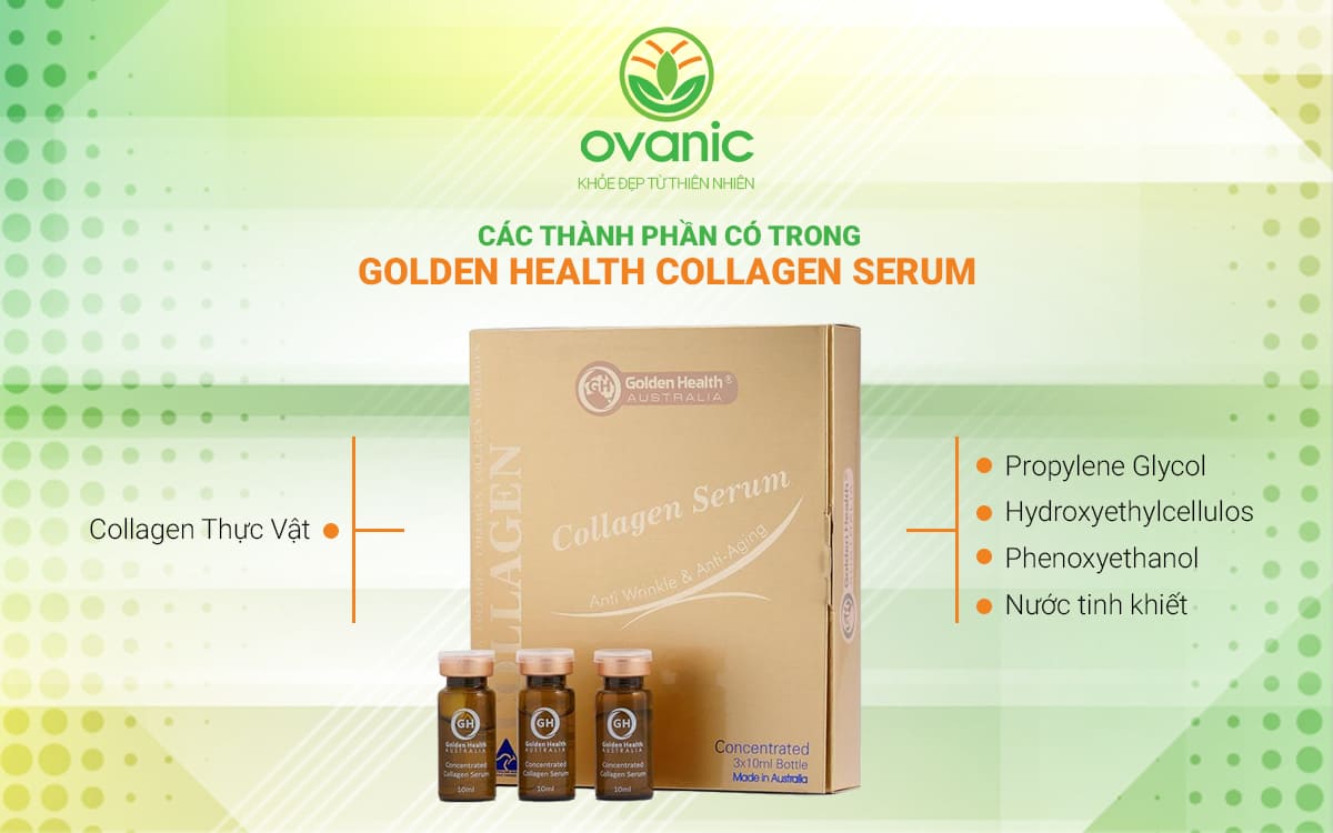 Thành phần tự nhiên của Golden Health Collagen Serum