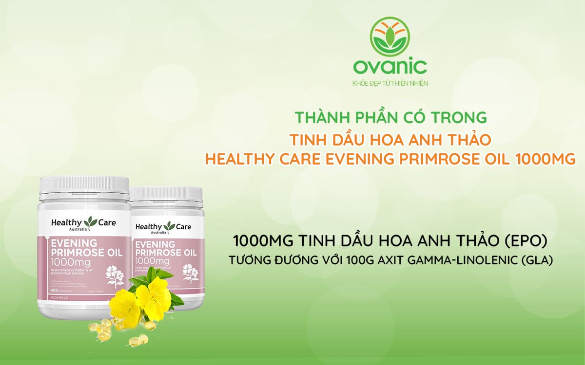 Thành phần thuốc của Healthy Care Evening Primrose Oil