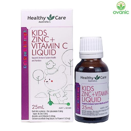 Healthy Care Kids Zinc Vitamin C Liquid 25ml ovanic