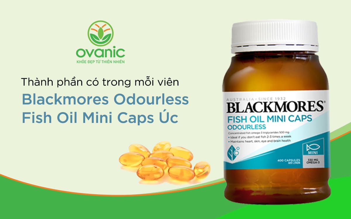 Thành phần có trong Blackmores Odourless Fish Oil