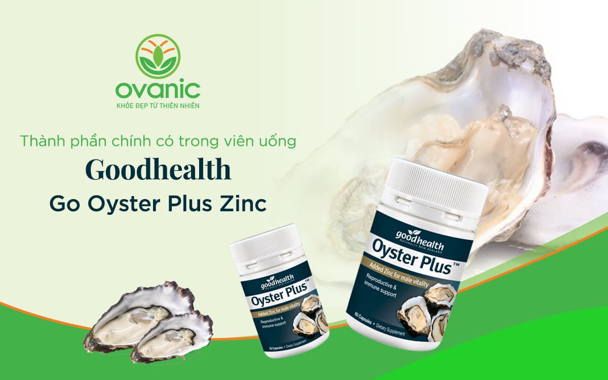 Thành phần có trong Go Oyster Plus Zinc