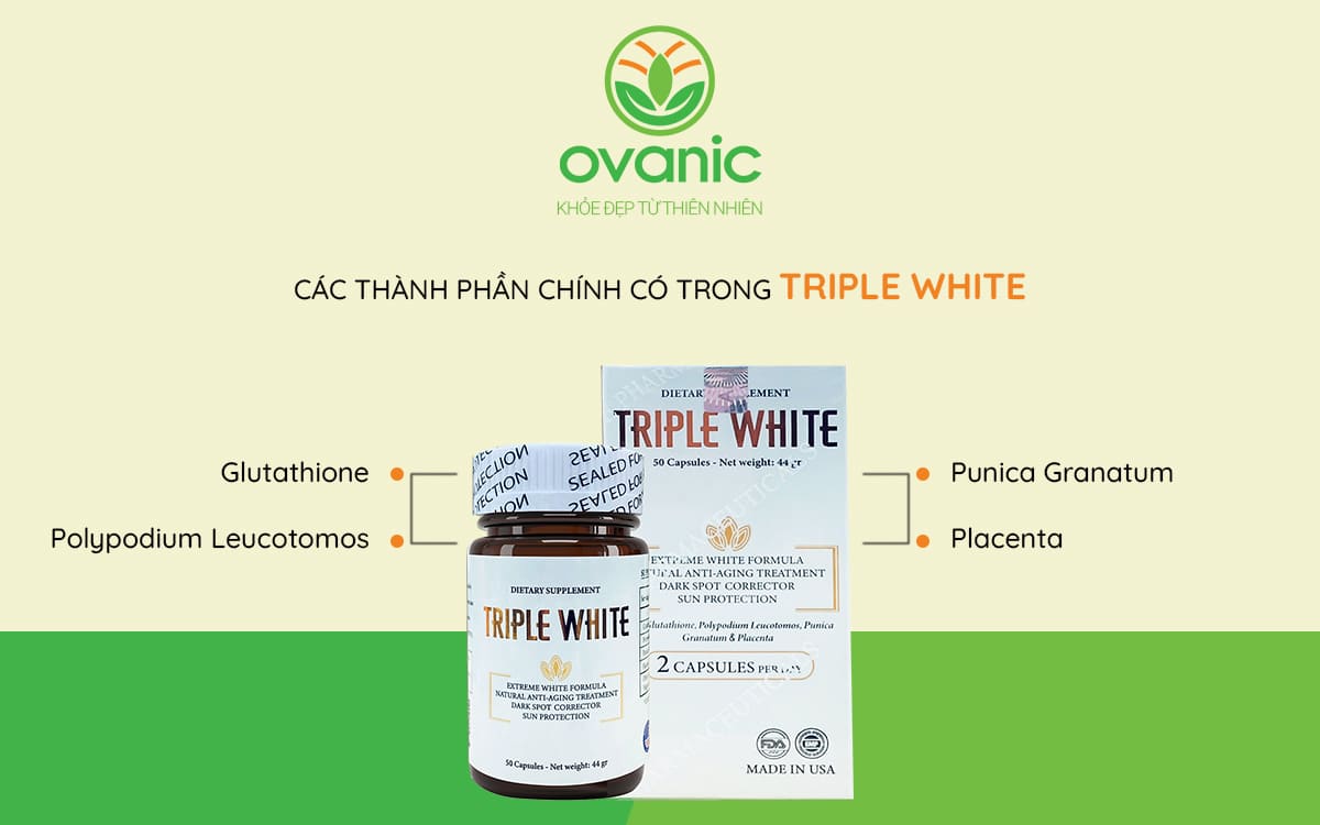 Thành phần của sản phẩm Triple White