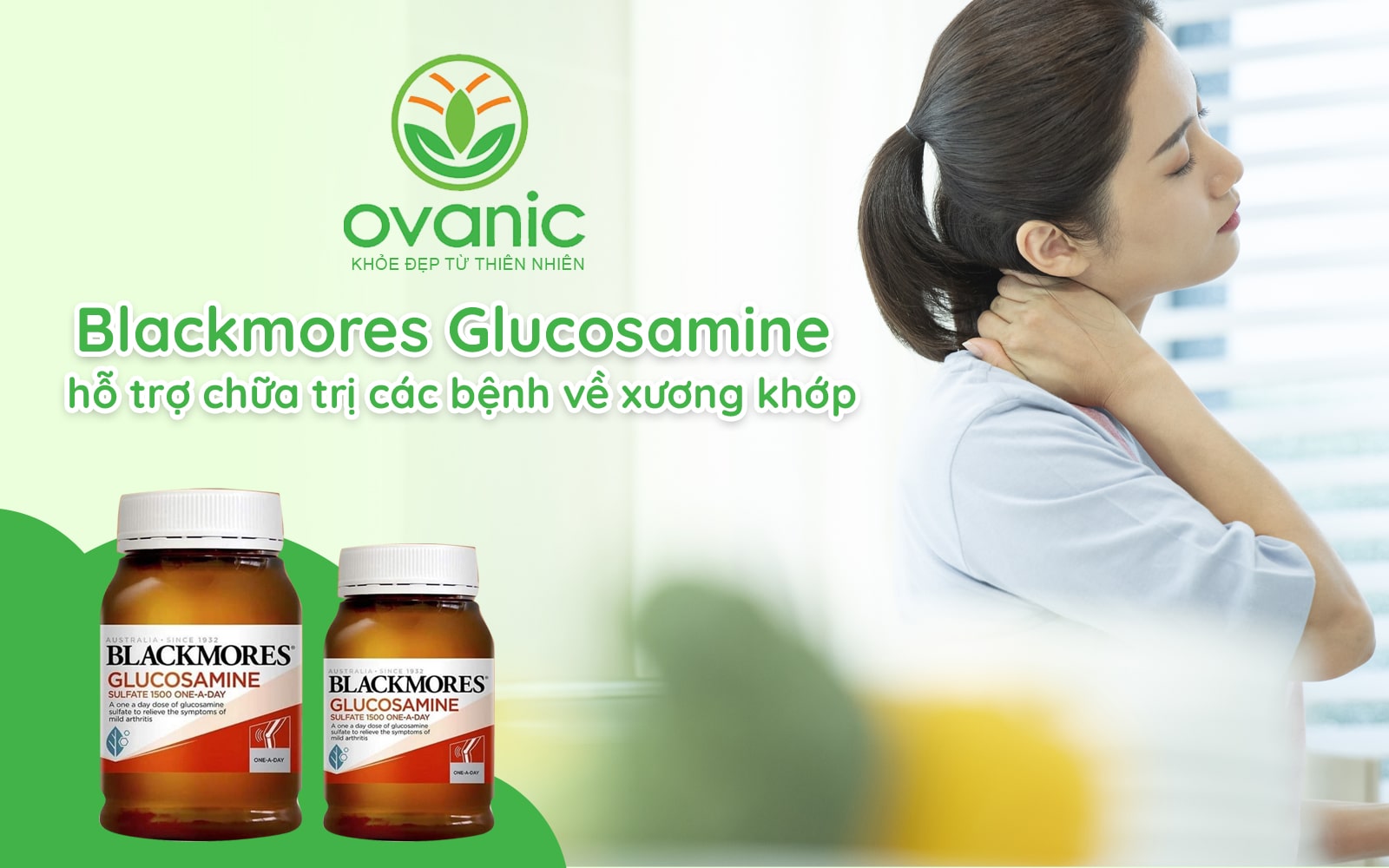 Blackmores Glucosamine 1500mg hỗ trợ các vấn đề về khớp