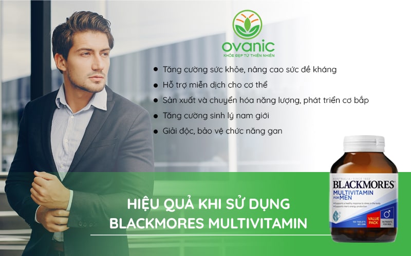 Công dụng của Blackmores Multivitamin for Men