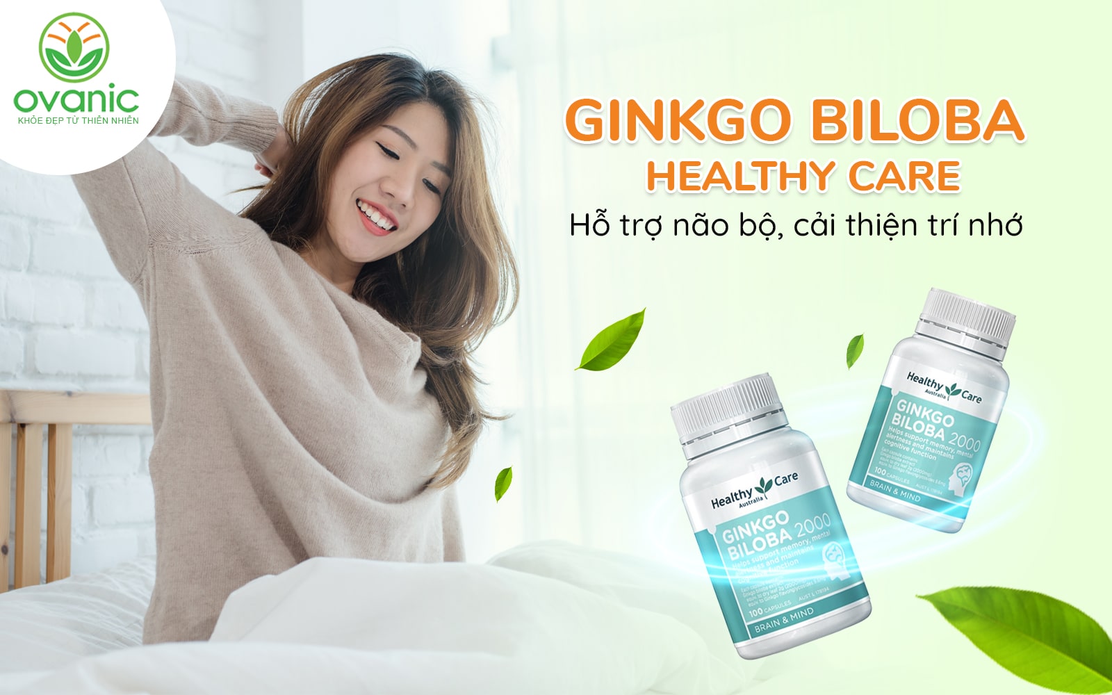 Công dụng của Ginkgo Biloba Healthy Care 2000