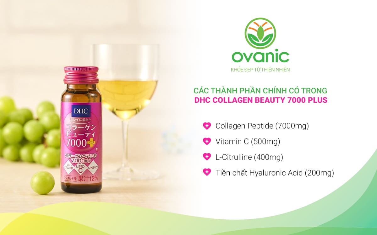 Thành phần tự nhiên của DHC Collagen Beauty