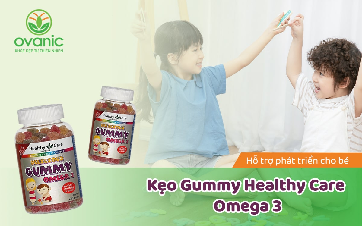 Giới thiệu về sản phẩm Kẹo Gummy Healthy Care Omega 3