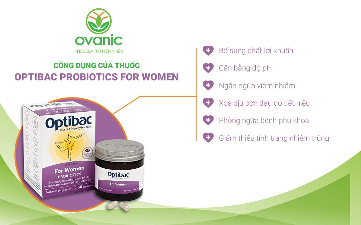 Công dụng của Optimac Probiotics For Woman