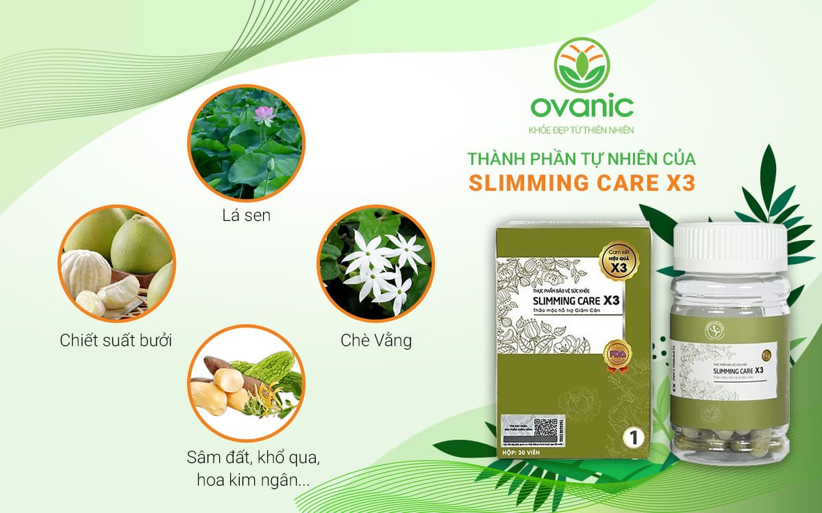 Thành phần tự nhiên của Slimming Care X3