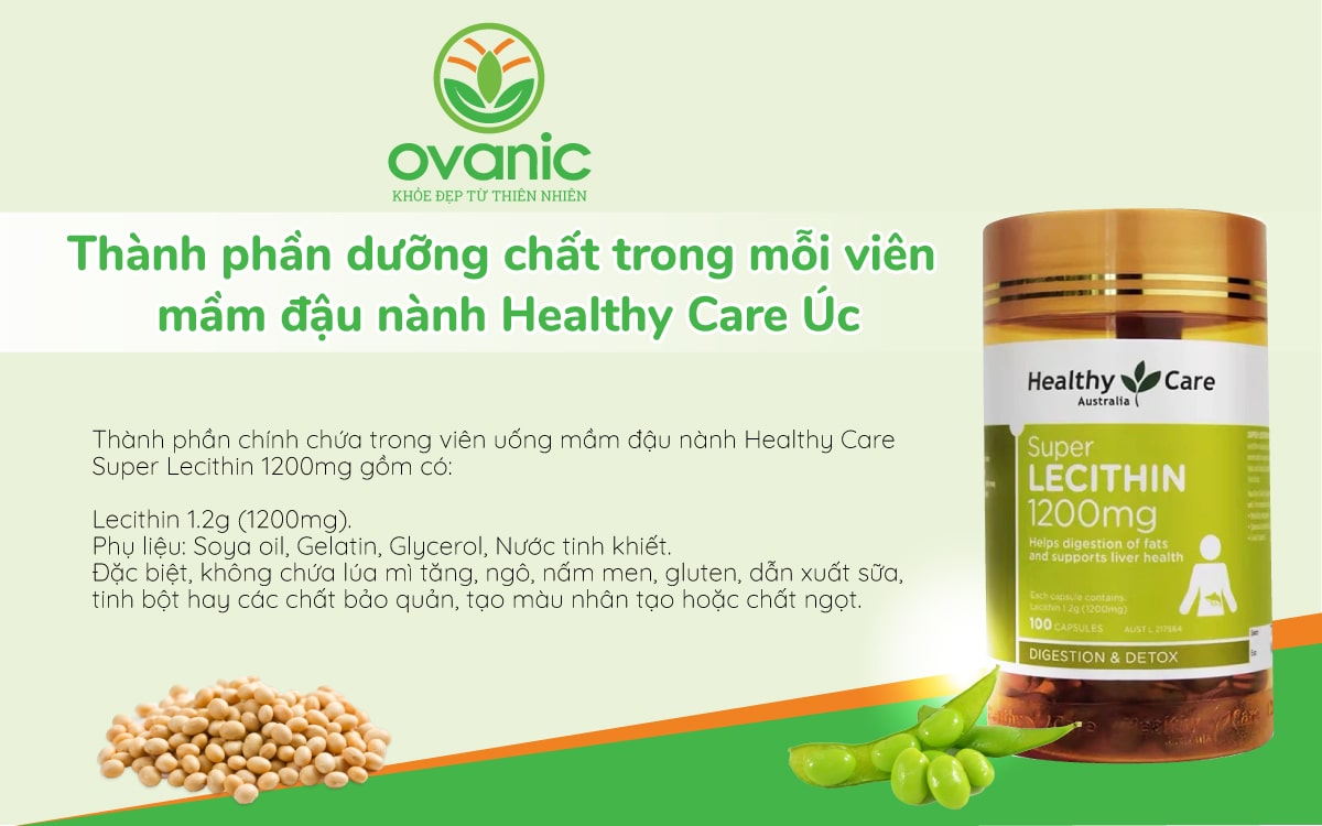 Thành phần có trong Super Lecithin Healthy Care