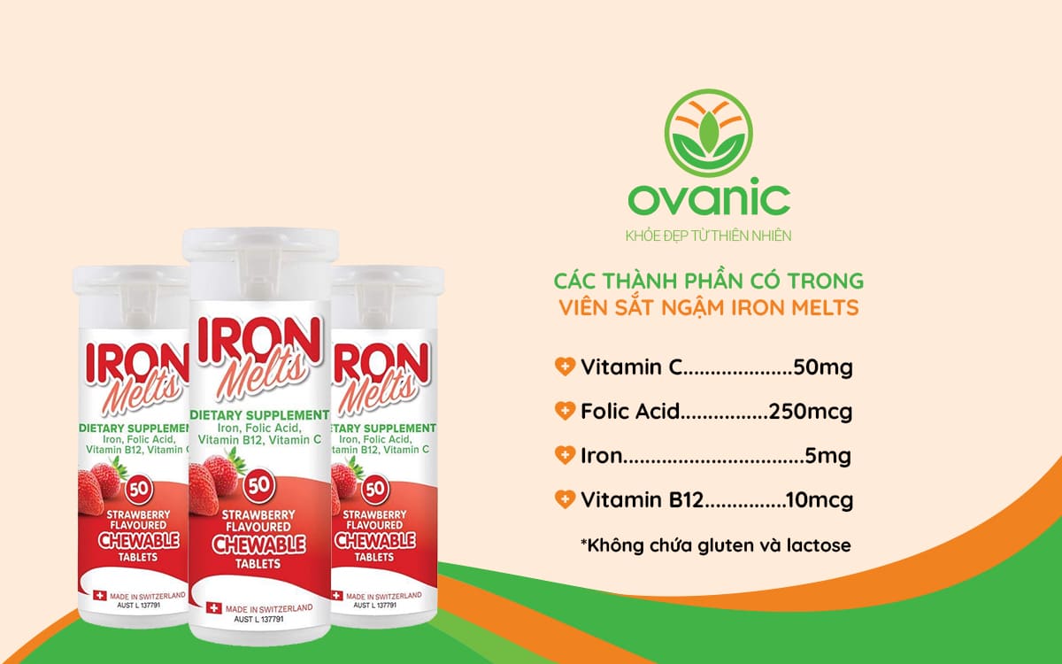 Thành phần có trong sản phẩm Iron Melts