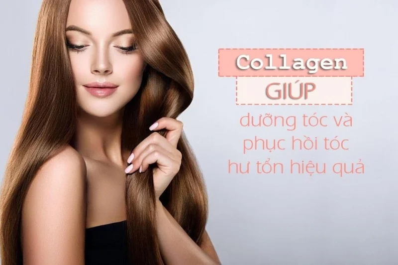 Collagen giúp tóc suôn mượt