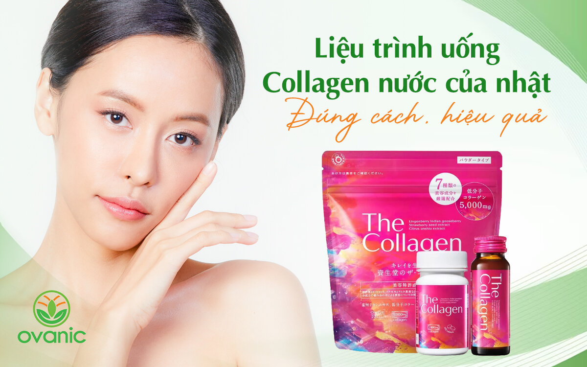 Liệu trình uống collagen nước của nhật