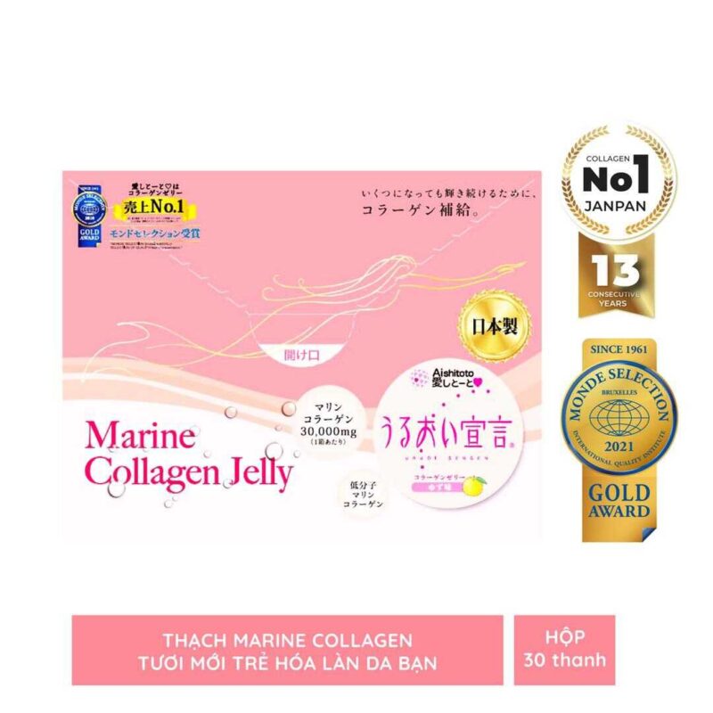 Thạch Collagen Đẹp Da Aishitoto Marine Collagen Jelly