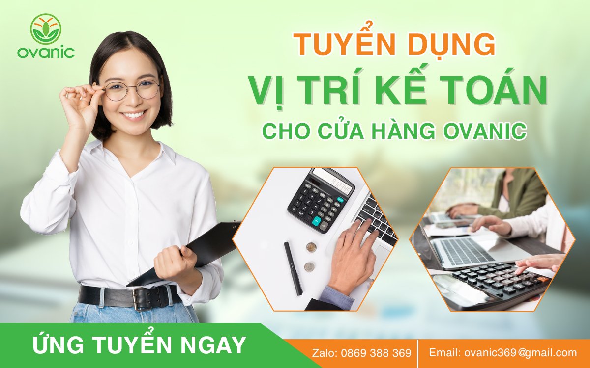 Tuyển dụng nhân viên kế toán cho Ovanic