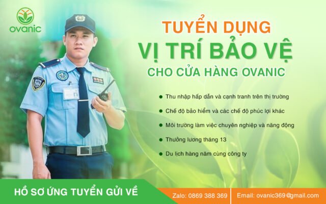 Tuyển dụng bảo về cho Ovanic