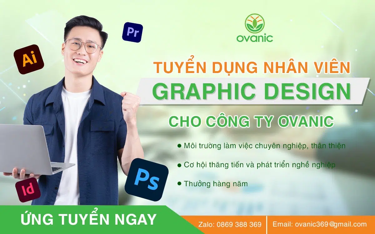 Tuyển nhân viên design cho Ovanic