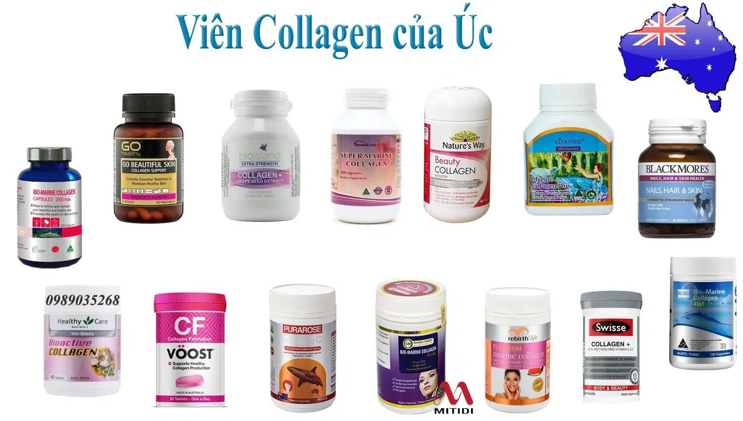 Thương hiệu collagen Úc