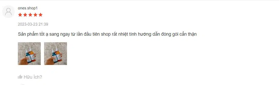 Đánh giá từ ones.shop1