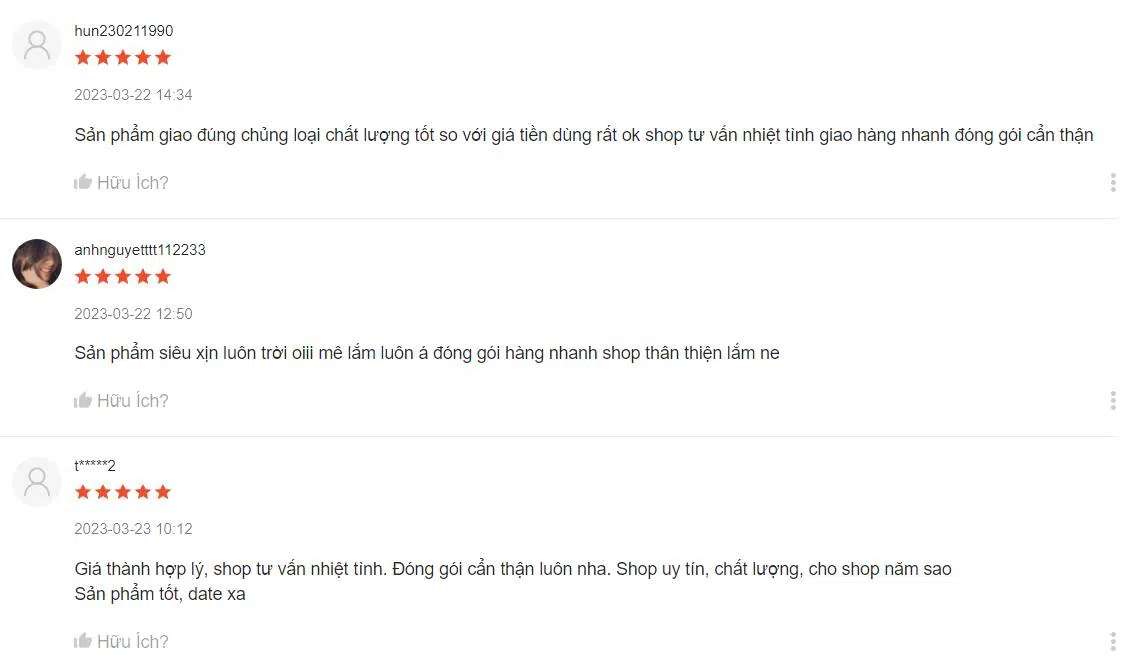 Đánh giá từ người dùng