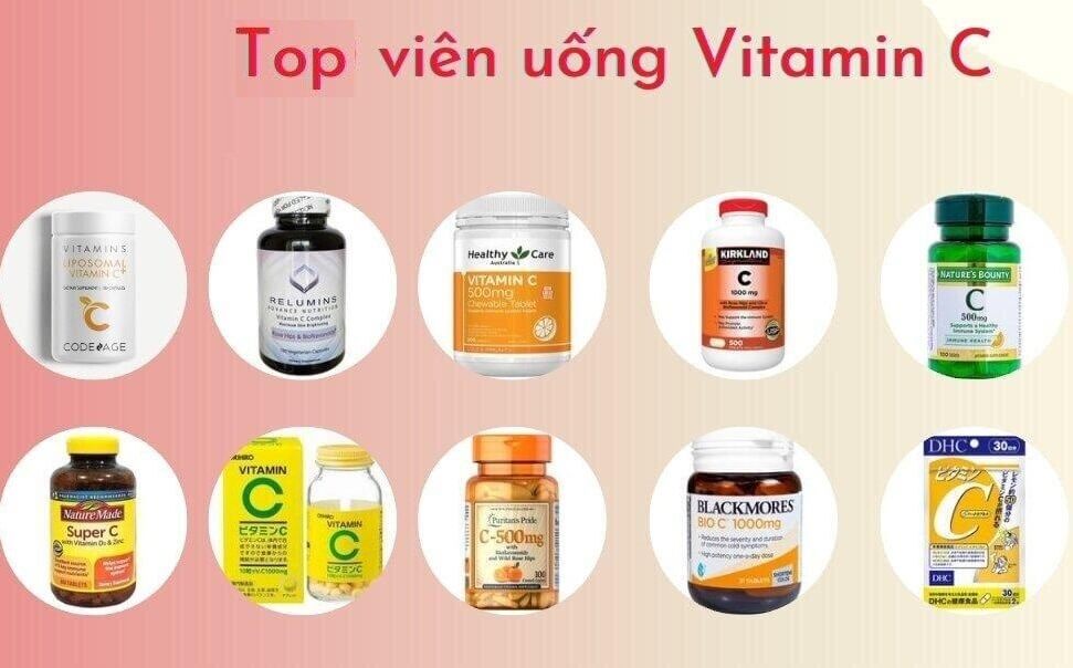 Các loại vitamin c phổ biến trên thị trường