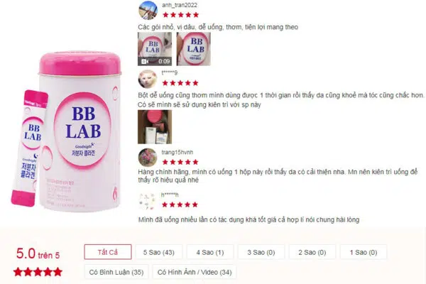 Phản hồi BB Lab Collagen