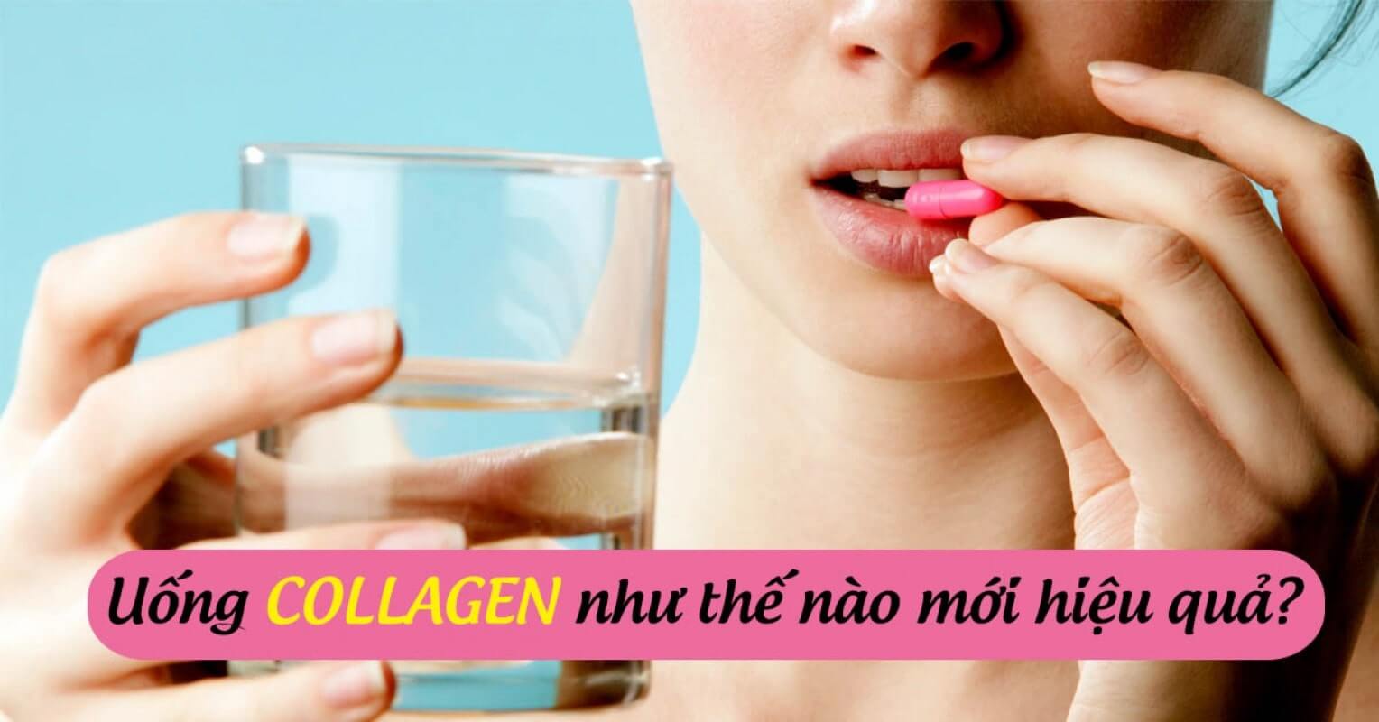 Phụ nữ uống collagen dạng viên đúng cách kết hợp với nước để hấp thu tối ưu