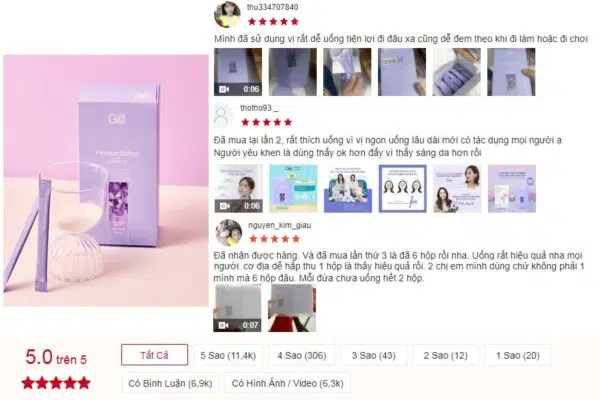 Phản hồi Gilaa Collagen
