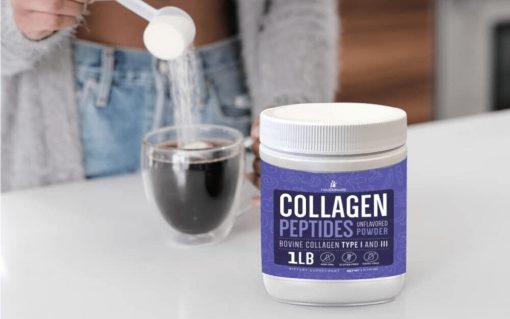 Thành phần của bột Collagen Peptide Protein thủy phân Loại 1 & 3 Bổ sung chống lão hóa 1 LB.