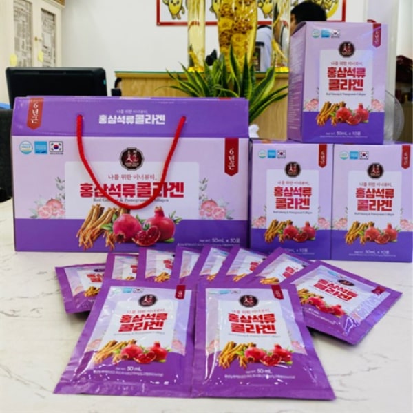 Hình ảnh Nước Hồng Sâm Collagen Lựu KGF Red Ginseng Pomegranate Collagen
