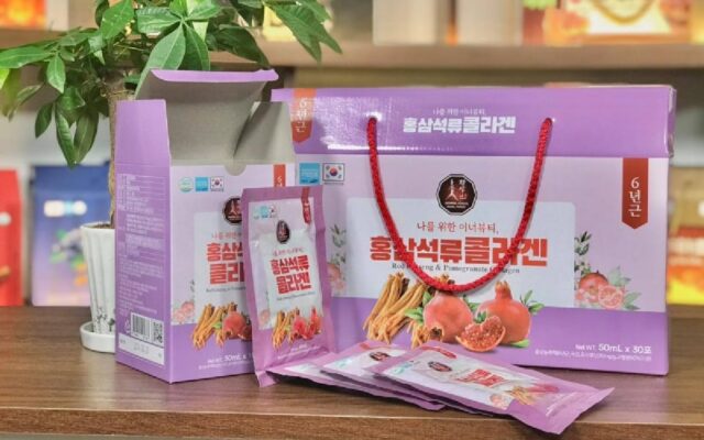 Lợi ích sức khỏe từ Nước Hồng Sâm Collagen Lựu Đỏ Công dụng của nước Hồng Sâm Collagen Lựu KGF Red Ginseng Pomegranate Collagen
