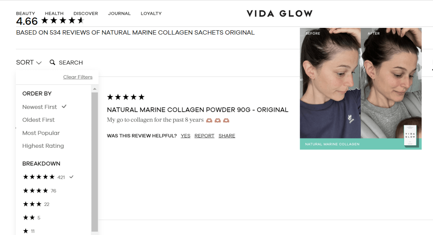 NATURAL MARINE COLLAGEN POWDER
