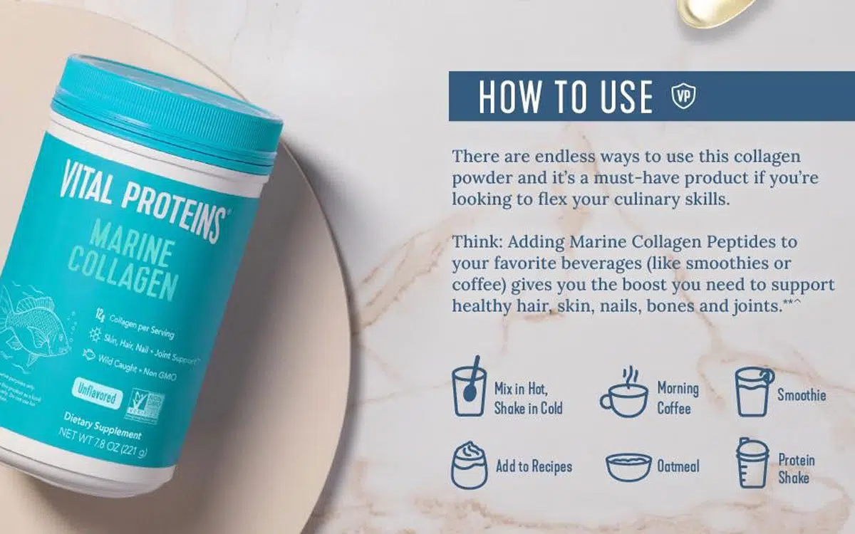 Cách sử dụng Marine Collagen Peptide Vital Protein