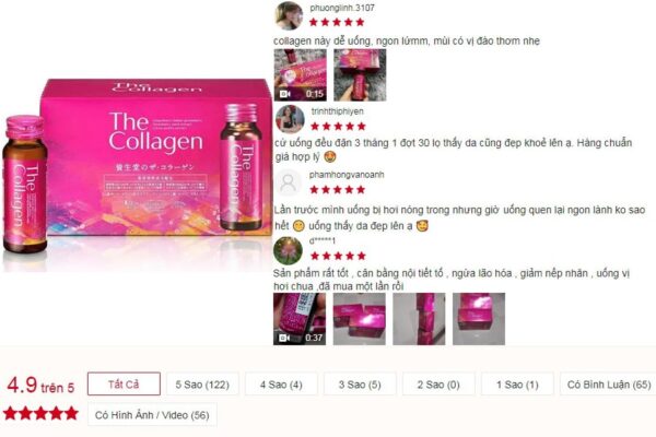 Collagen Shiseido dạng nước