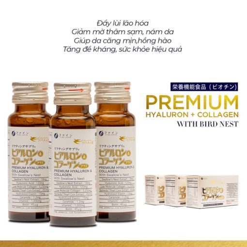 Bộ 3 chai Hyaluron Collagen Premium with Swallow's Nest