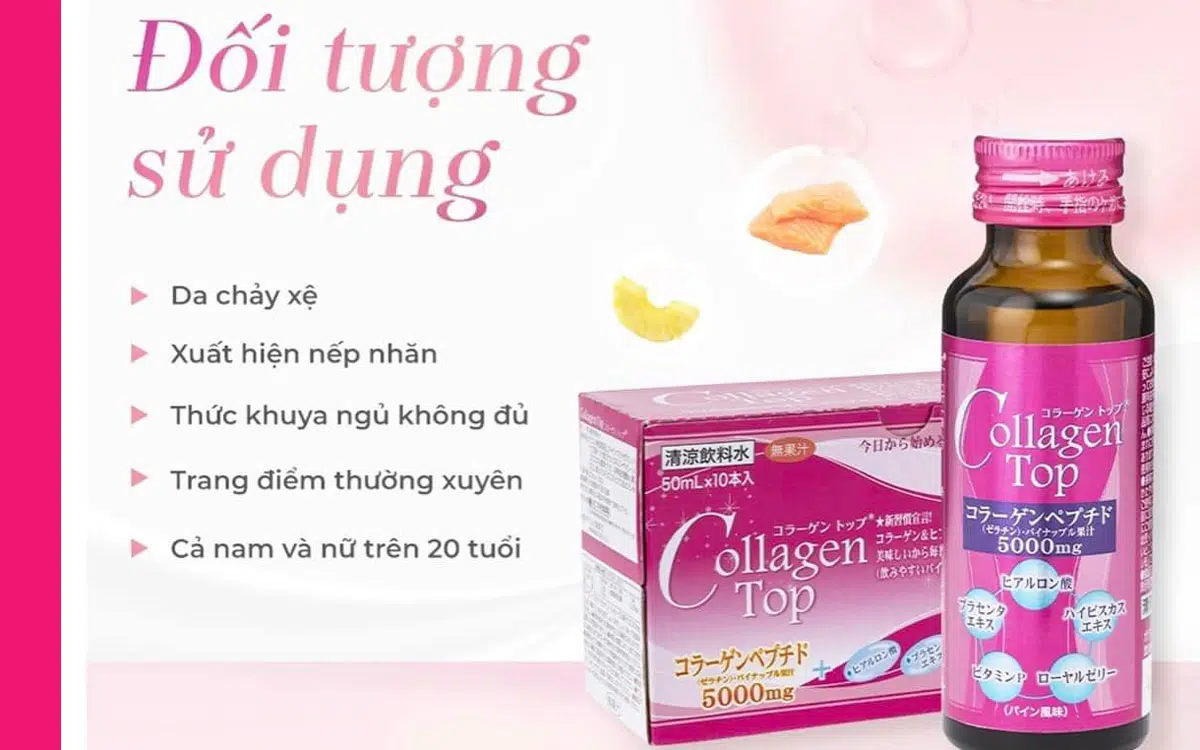 đối tượng sử dụng Nước uống Collagen Top SHINNIPPAI
