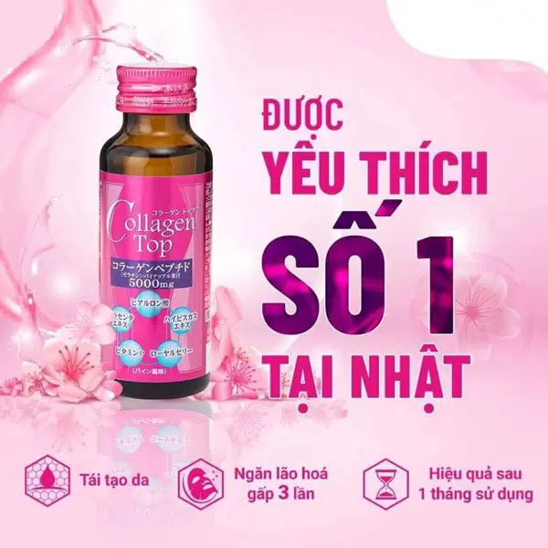 nước uống bổ sung collagen Top 1 Nhật