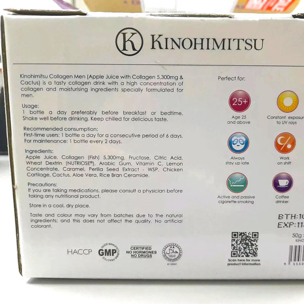 Collagen nước Kinohimitsu dành cho Nam