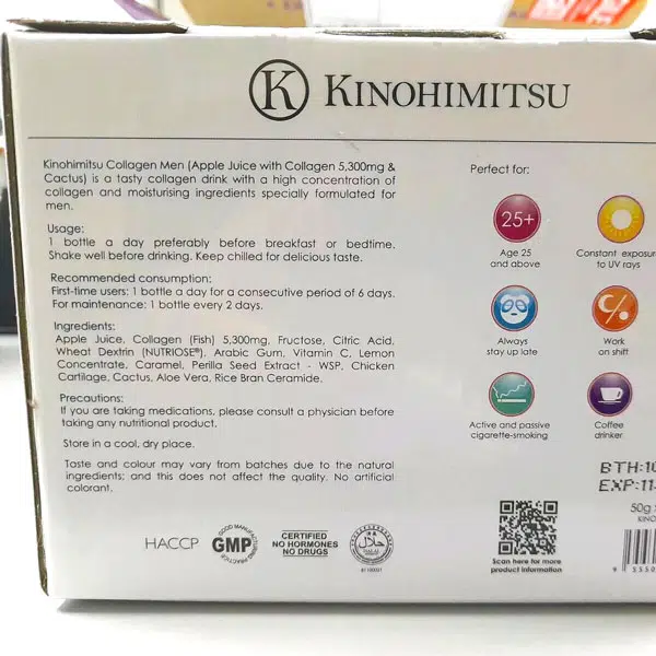 Collagen nước Kinohimitsu dành cho Nam