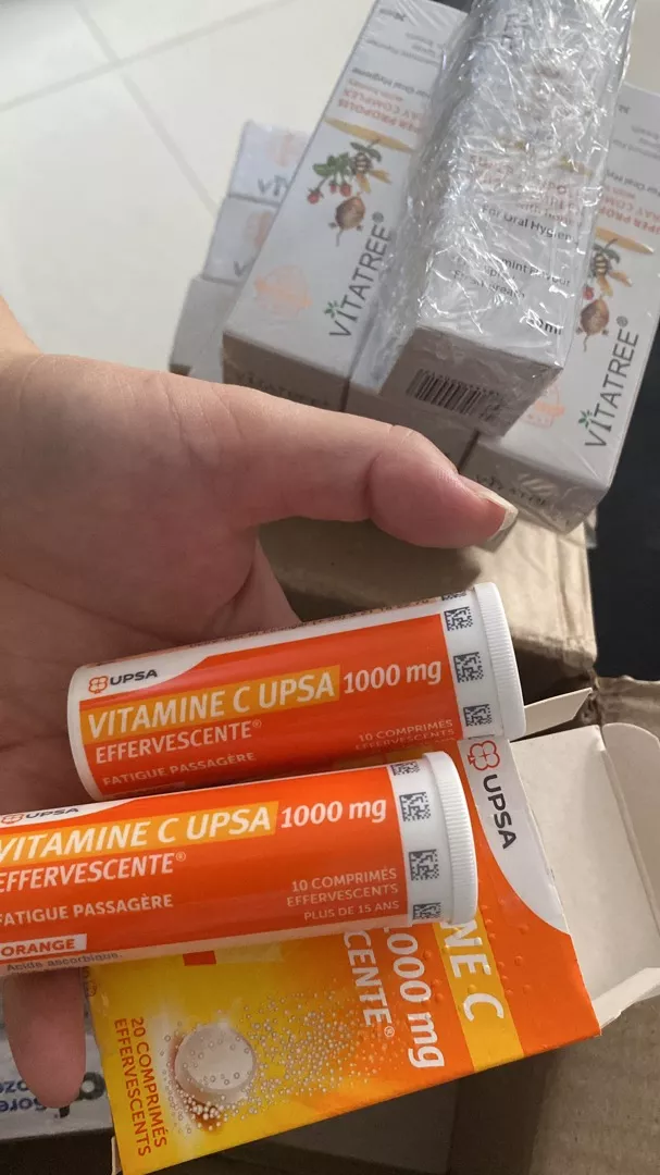 Viên Sủi Vitamin C Upsa C Effervescente 1000Mg (20 Viên) - Ovanic