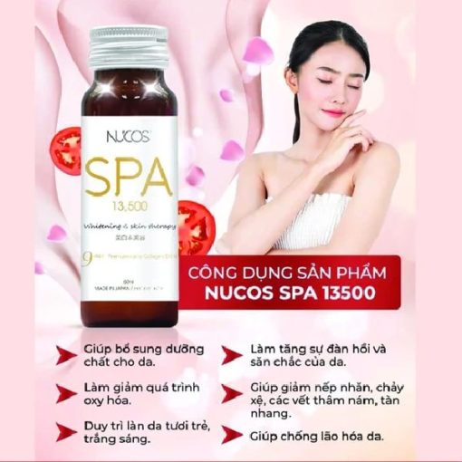 Tác dụng của Nước uống Nucos Spa Collagen 10000mg