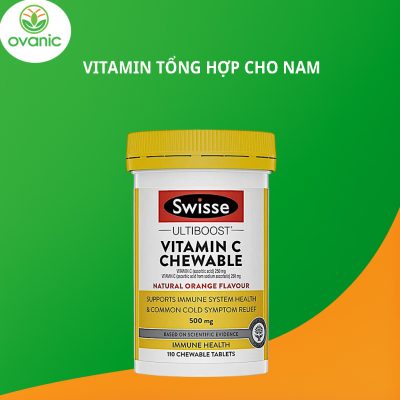 Viên nhai Swisse Vitamin C Chewable 500mg của Úc