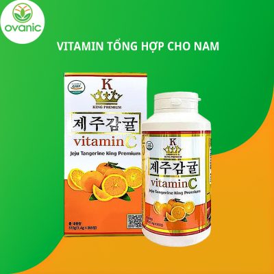 Vitamin cho nam: Viên ngậm Vitamin C Jeju Tangerine King Premium